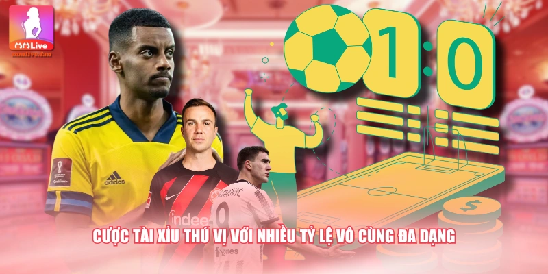 Cược Tài xỉu thú vị với nhiều tỷ lệ vô cùng đa dạng